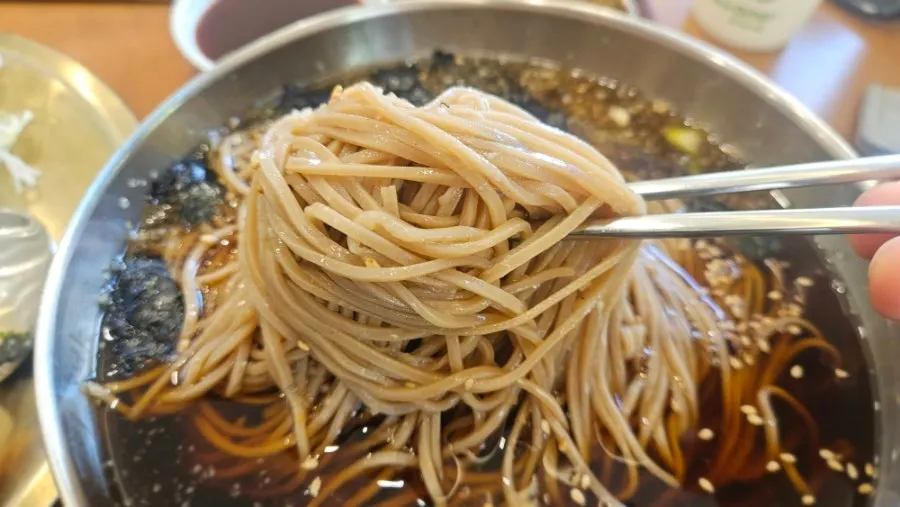 Harmony of buckwheat noodles and broth