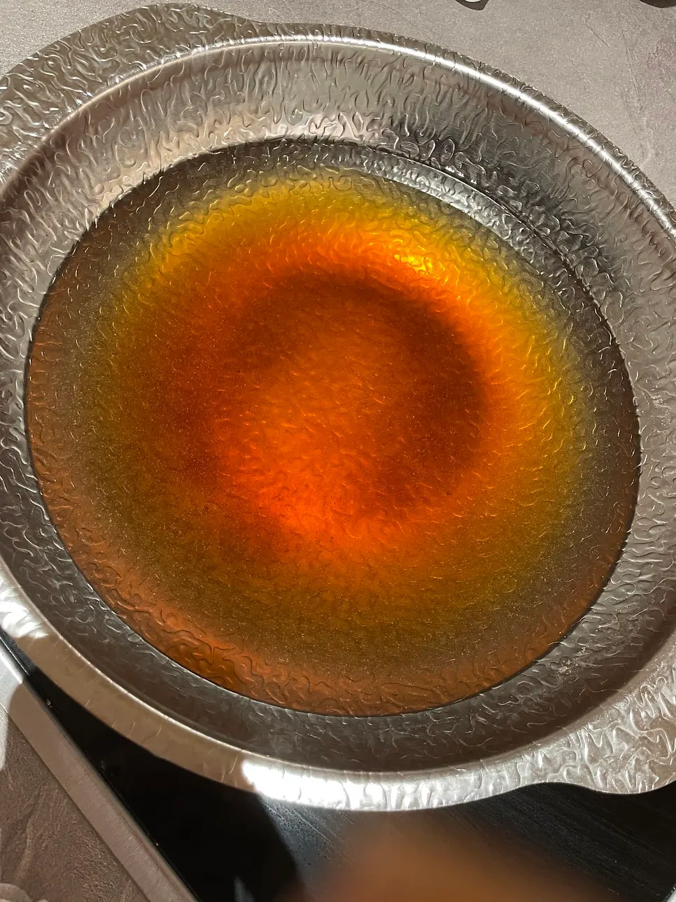Pot of non-spicy broth