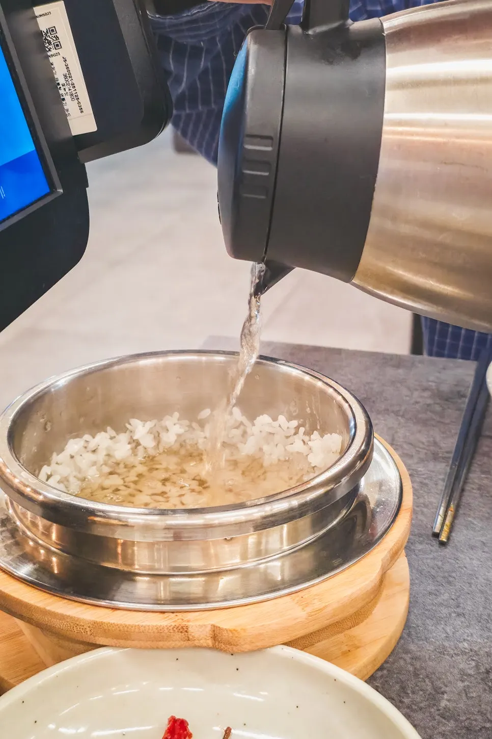 Freshly steamed sotbap