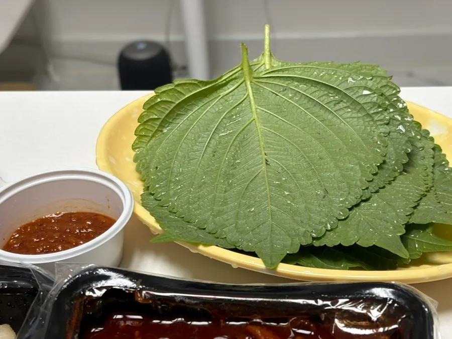Rice balls served with jjukkumi