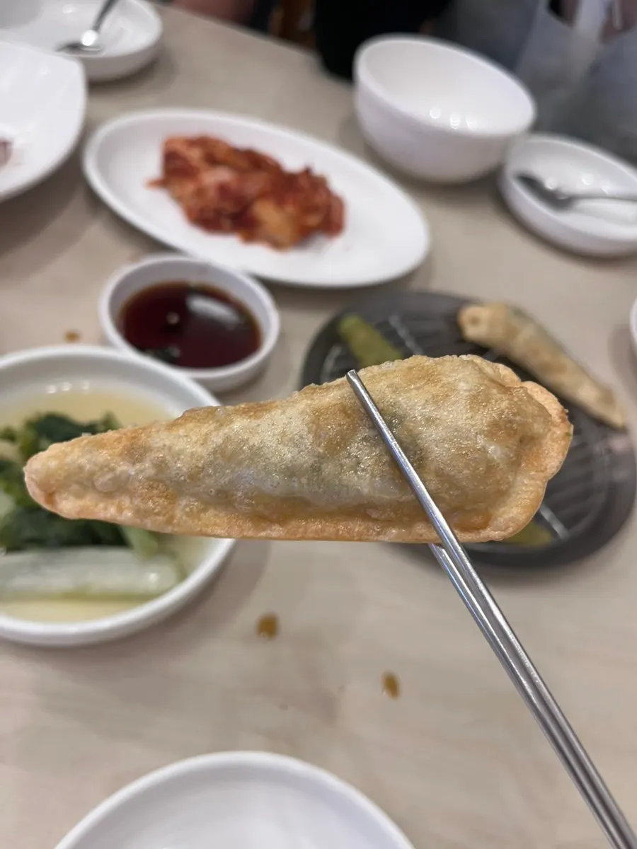 Fried loach and dumplings served as sides