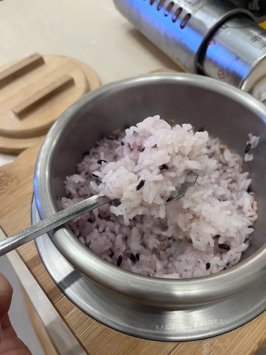 Freshly cooked pot rice