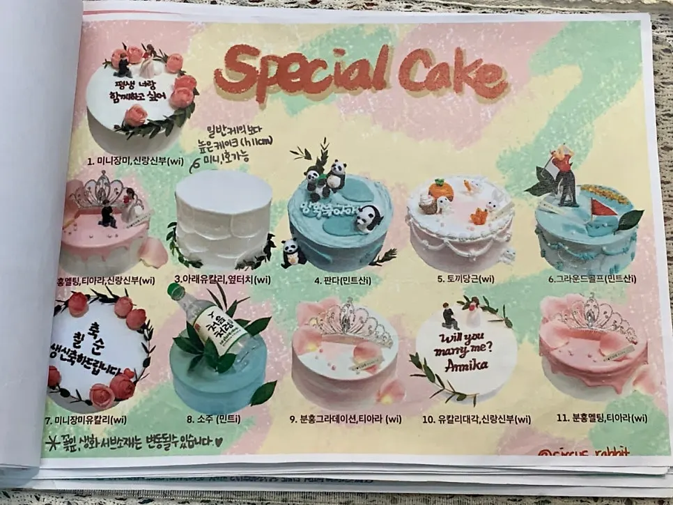 Circus Rabbit lunchbox cake design collection