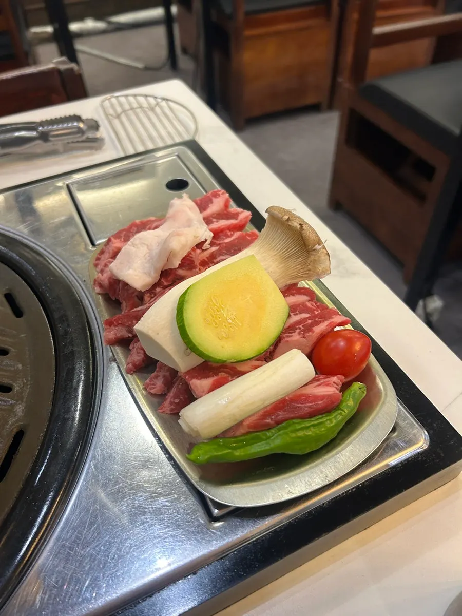 Galbi on the grill
