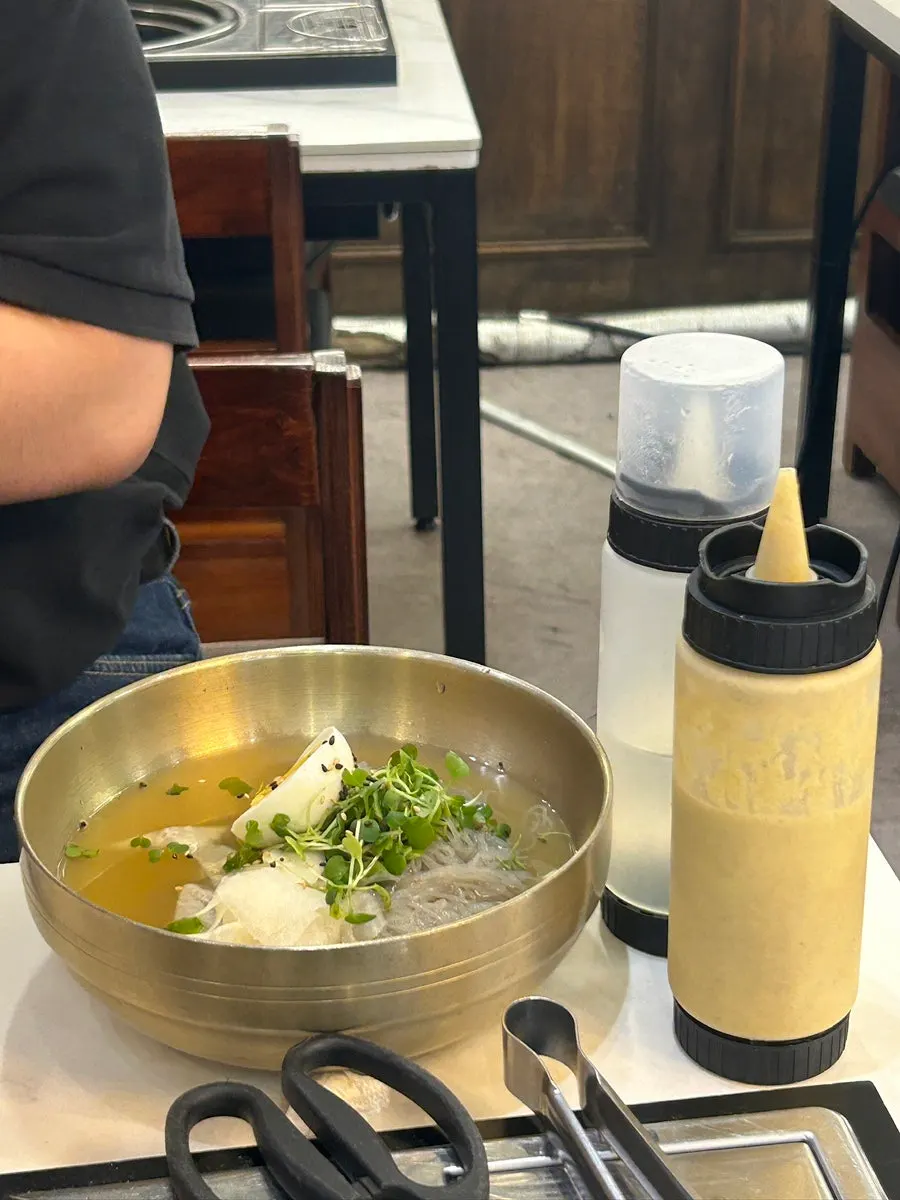 Naengmyeon won from the roulette event