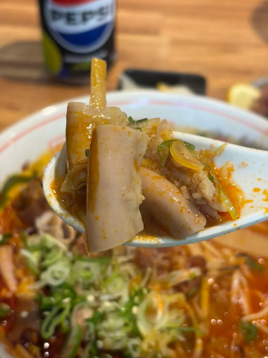 モツ入りモツラーメン