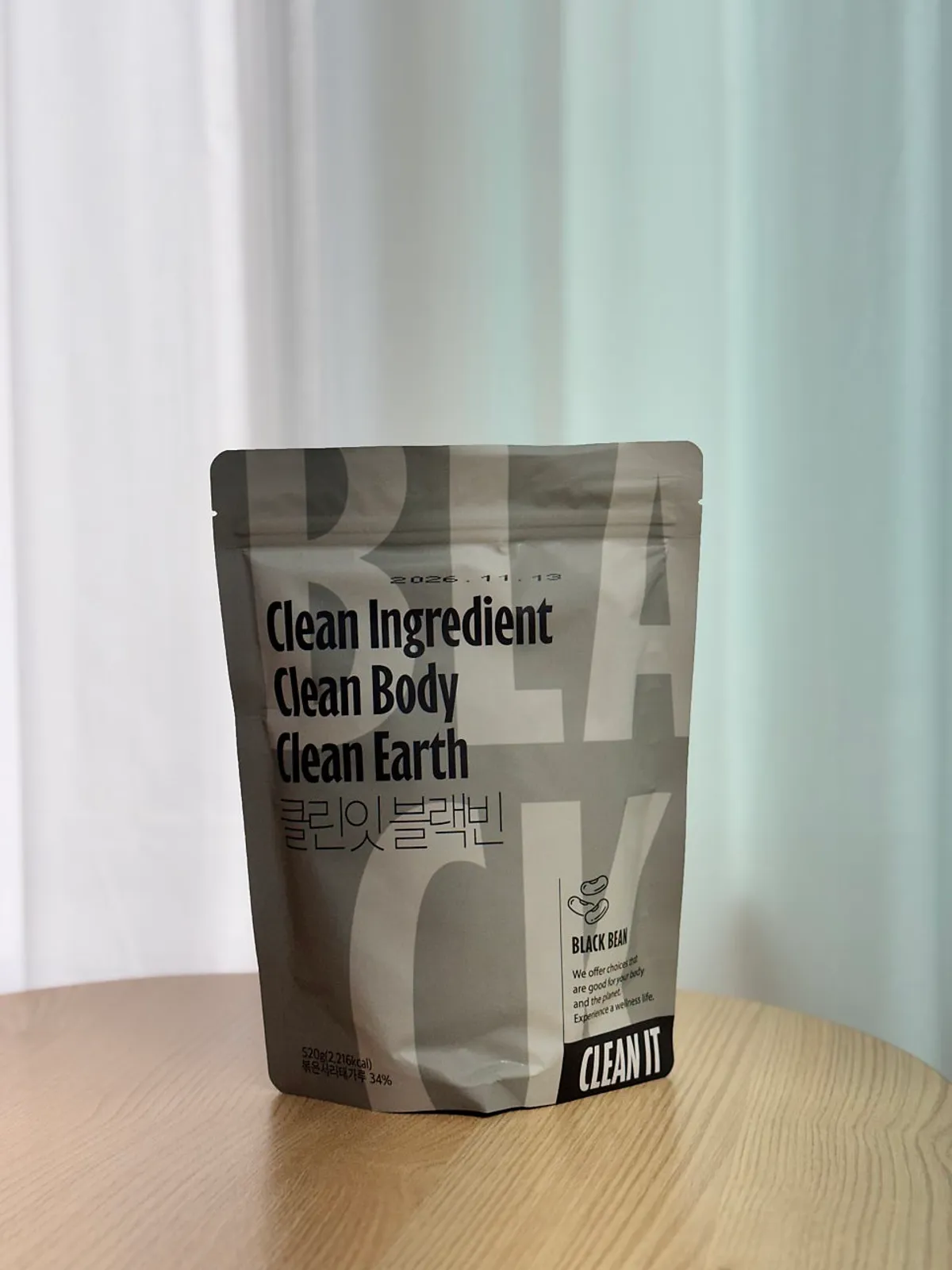 Cleanit Black Bean Plant Protein Shake 520g package