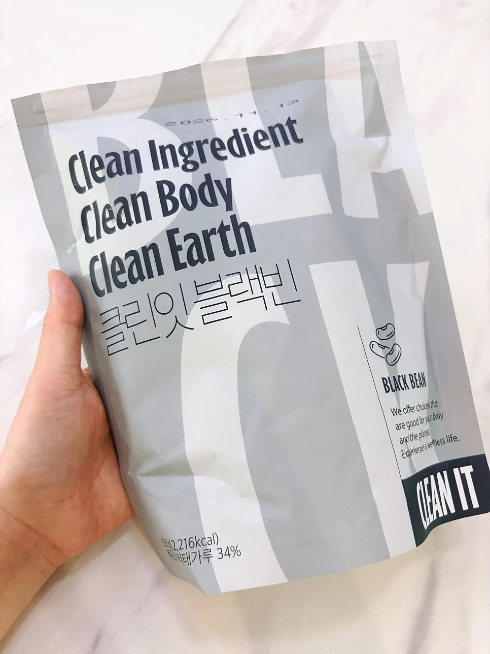 Individual Cleanit Black Bean stick pouches
