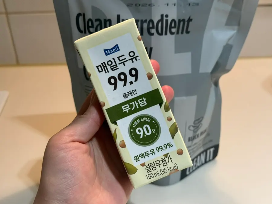 플레인 무가당 두유 제품