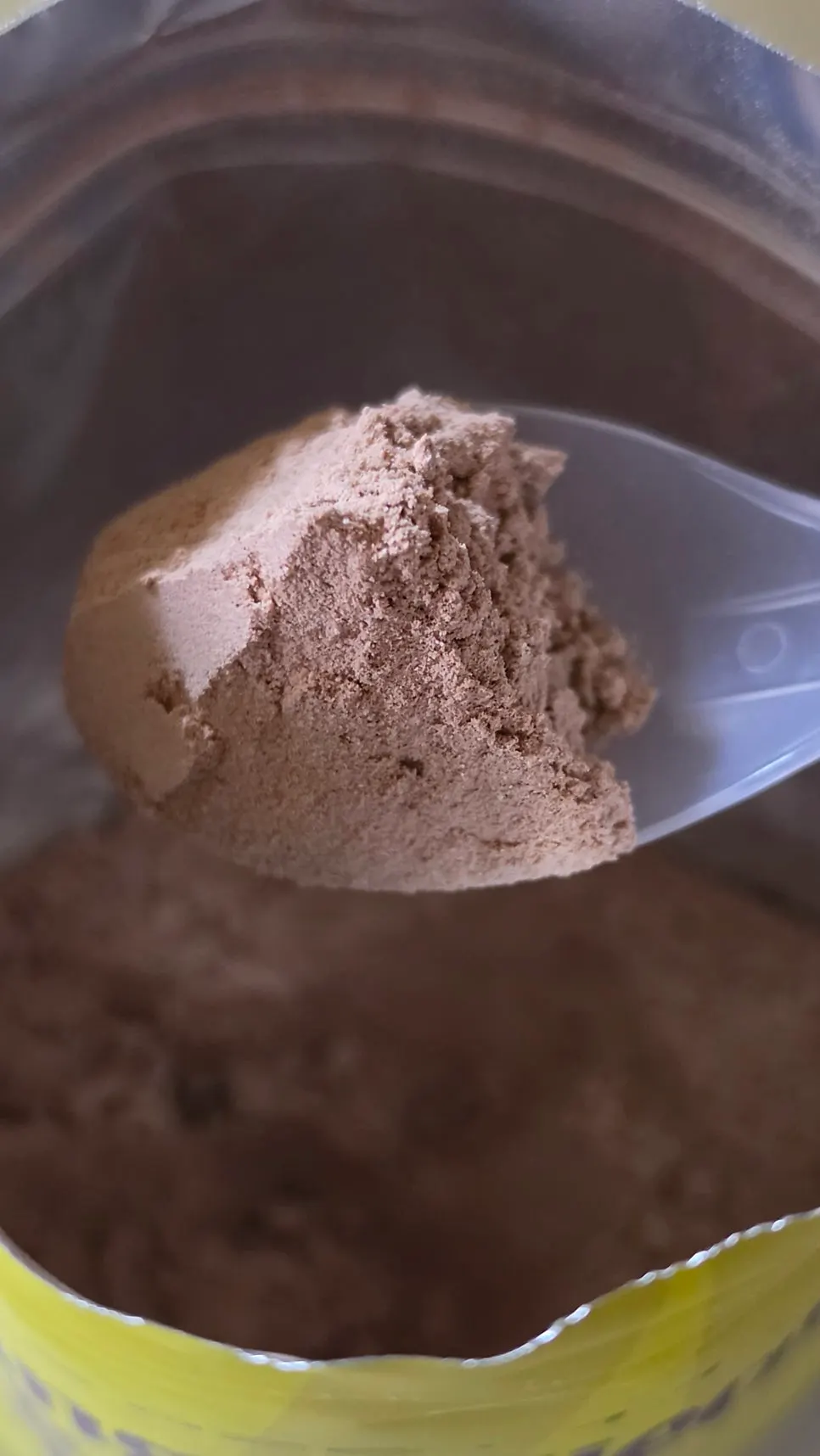 A glass of protein prepared as a breakfast substitute on a busy morning