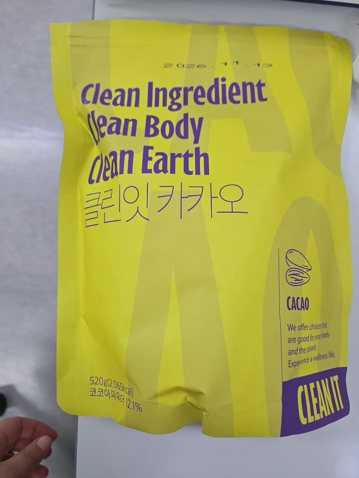 Cleanit Protein Cacao plant-based protein shake product