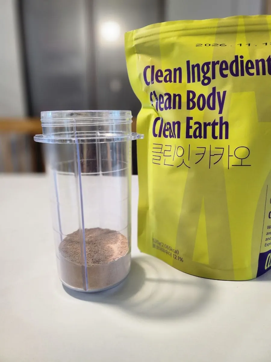 Stand-up pouch kept in the kitchen
