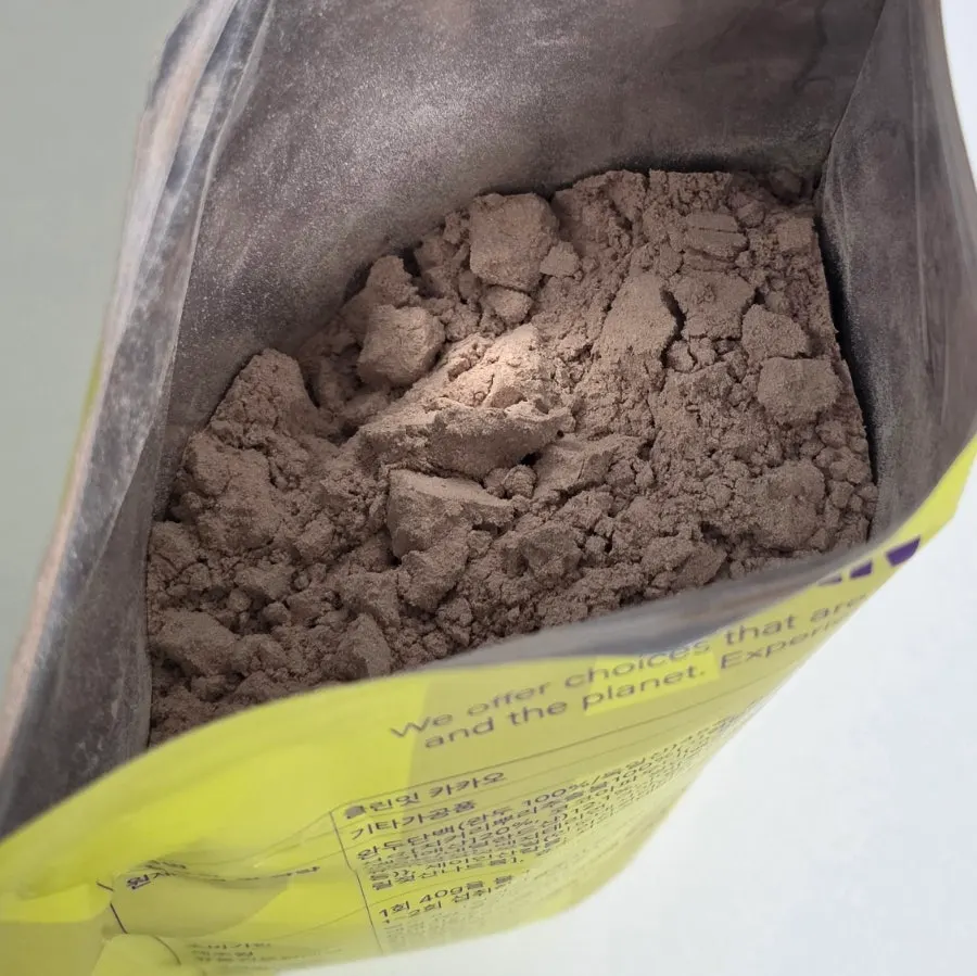 Opened Cleanit Protein Cacao powder
