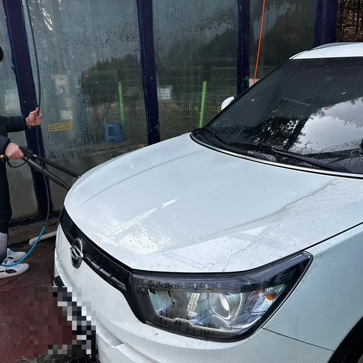 Car wash visited with my dad ahead of Lunar New Year