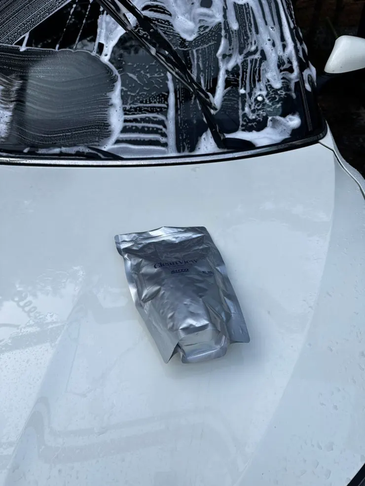 Preparing for a high-pressure wash before oil-film removal
