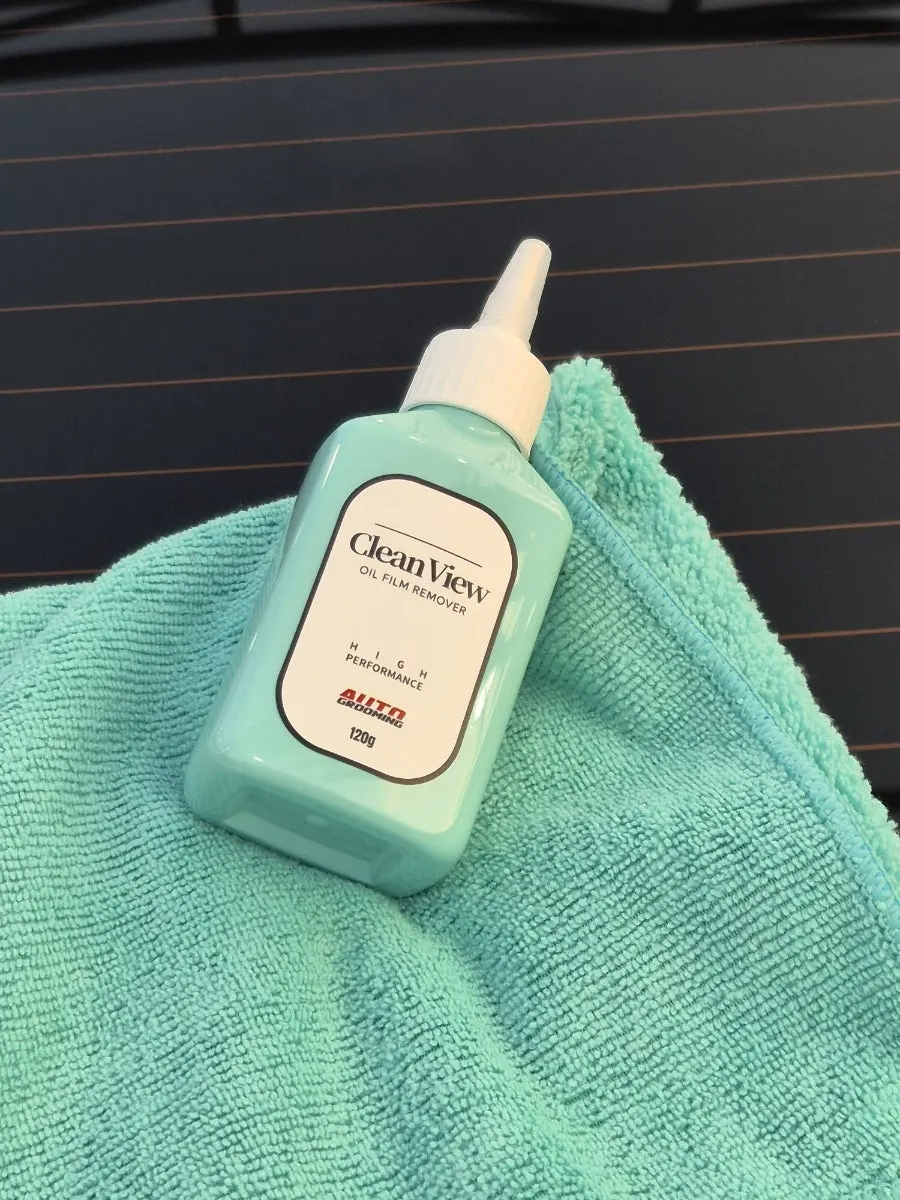 CleanView oil film remover used for a self-service car wash