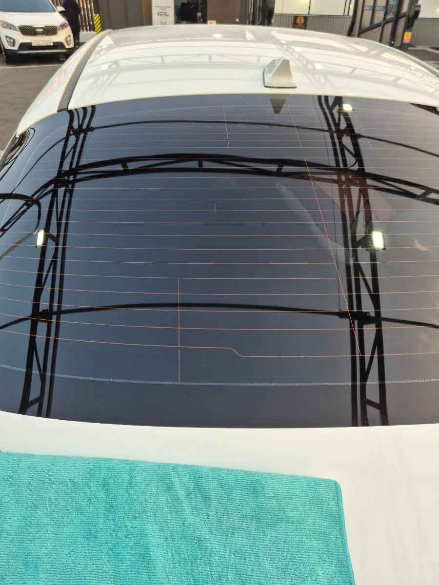 Glass surface after completing the CleanView oil film removal process