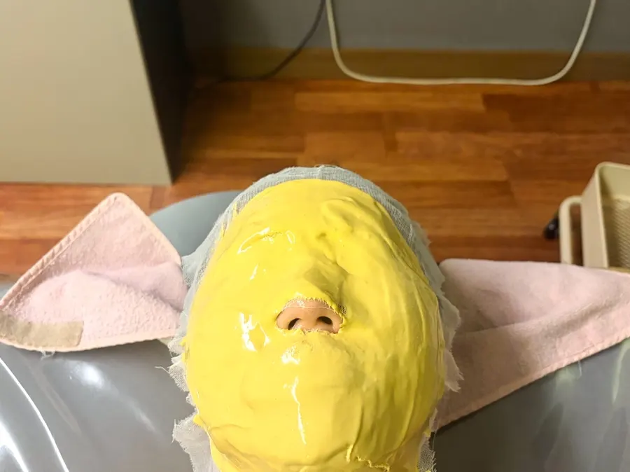 상체 경락 마사지 마무리 장면
