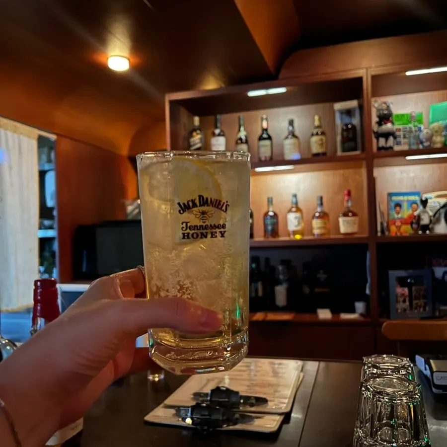 A highball made drier as requested