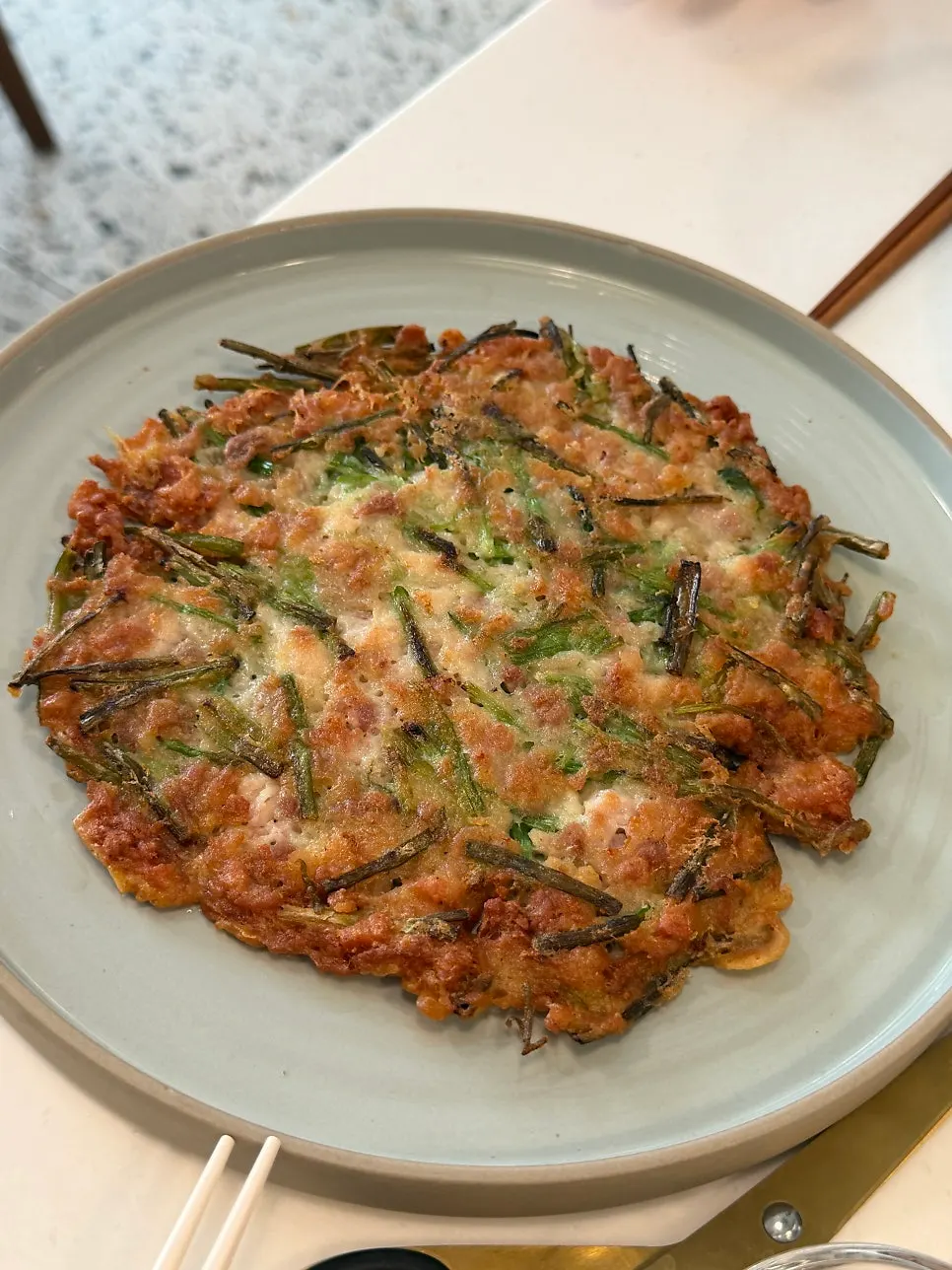 Dakjeon served on a plate