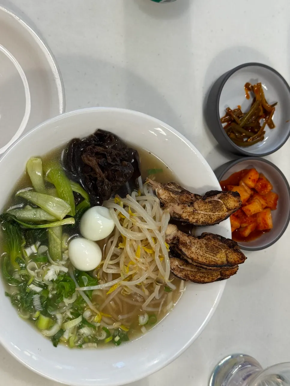 A bowl of chicken chashu ramen