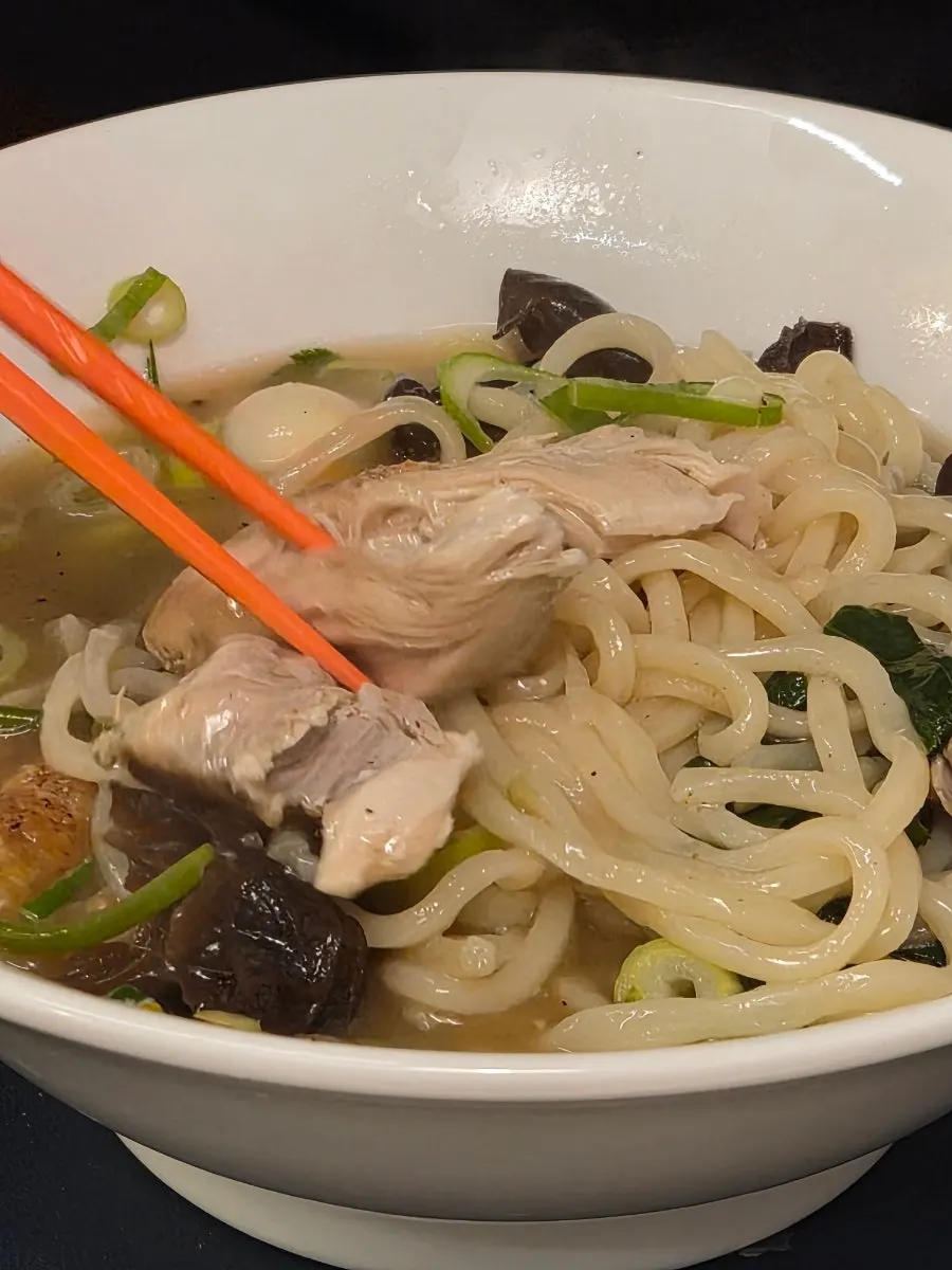 Noodles left after just one bite