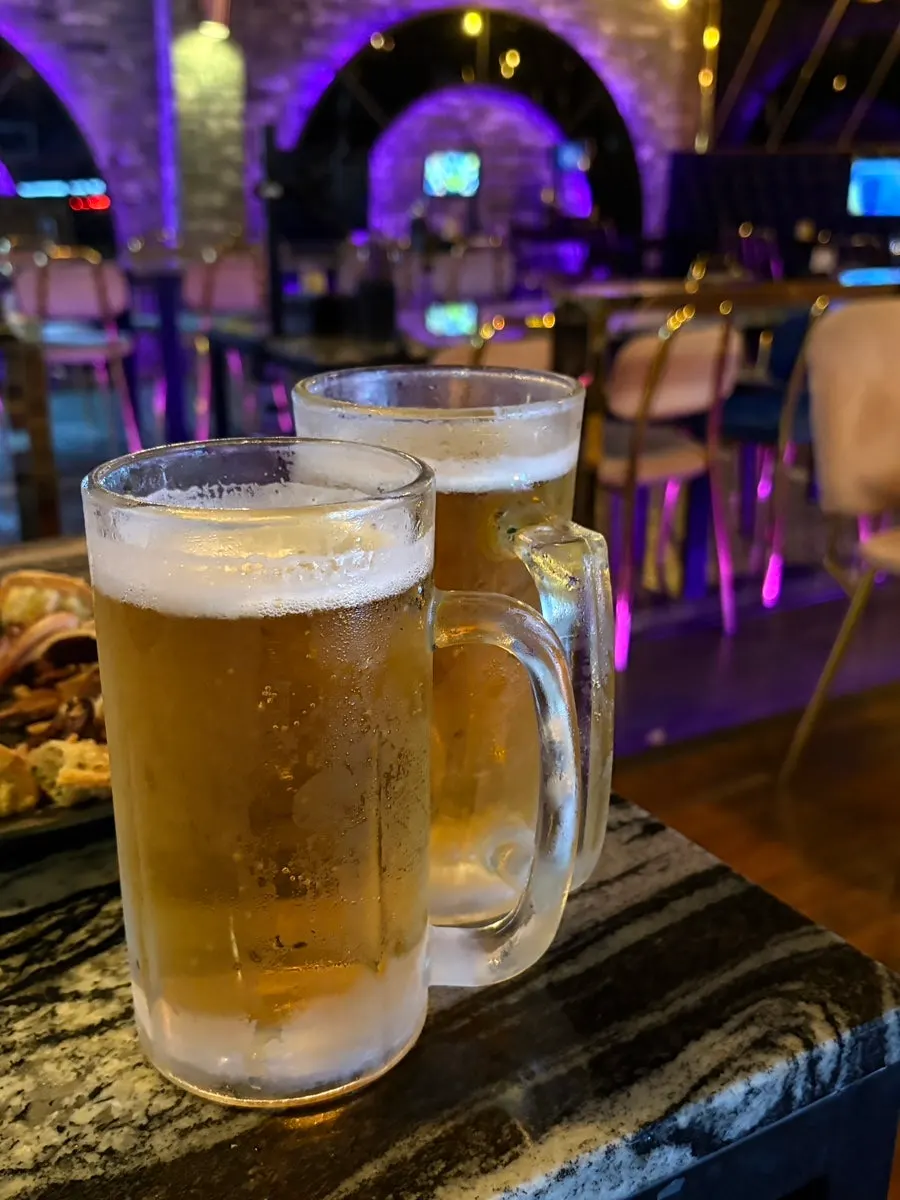 저온숙성살얼음 생맥주 한 잔