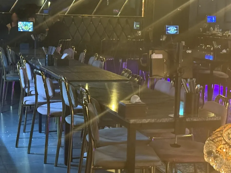 Cool, comfortable seating area at Coco's