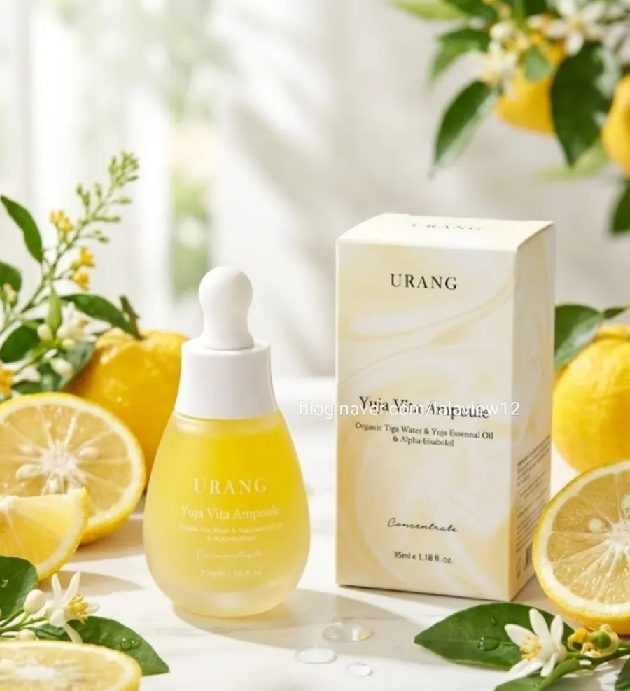 URANG Yuzu Vita Ampoule used after cleansing