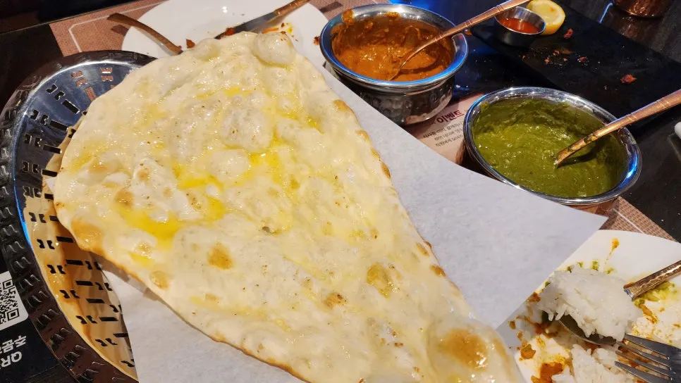 Extra order of butter garlic naan