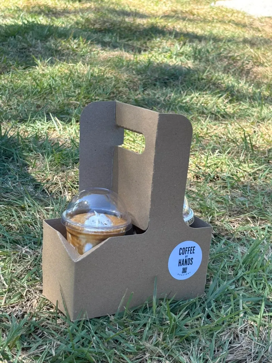 Coffee and non-coffee menu items placed together