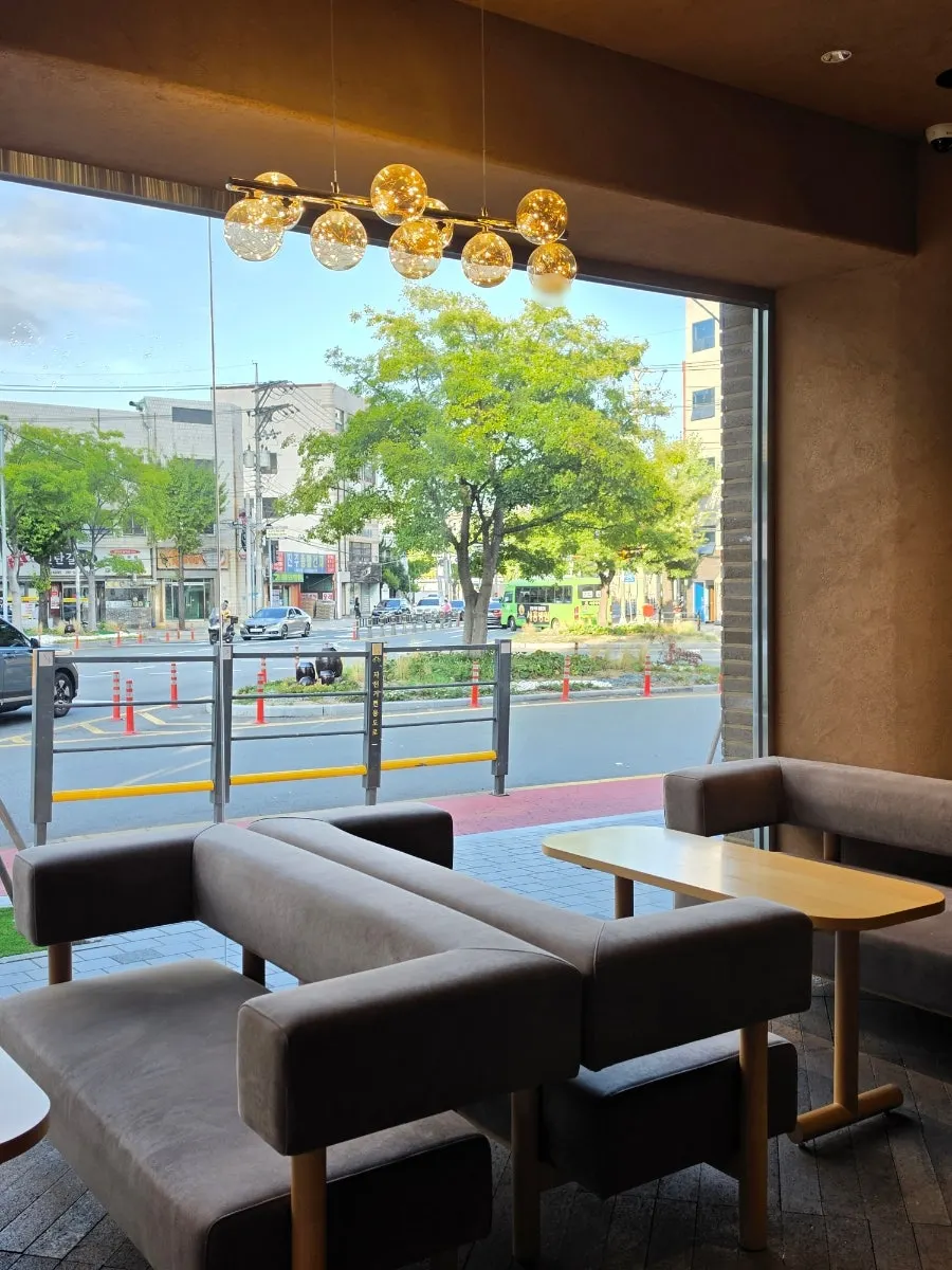 Seat inside CORR with a view of the outside