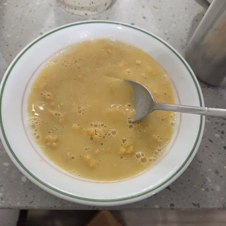 Ingredient label for the corn soy cream soup