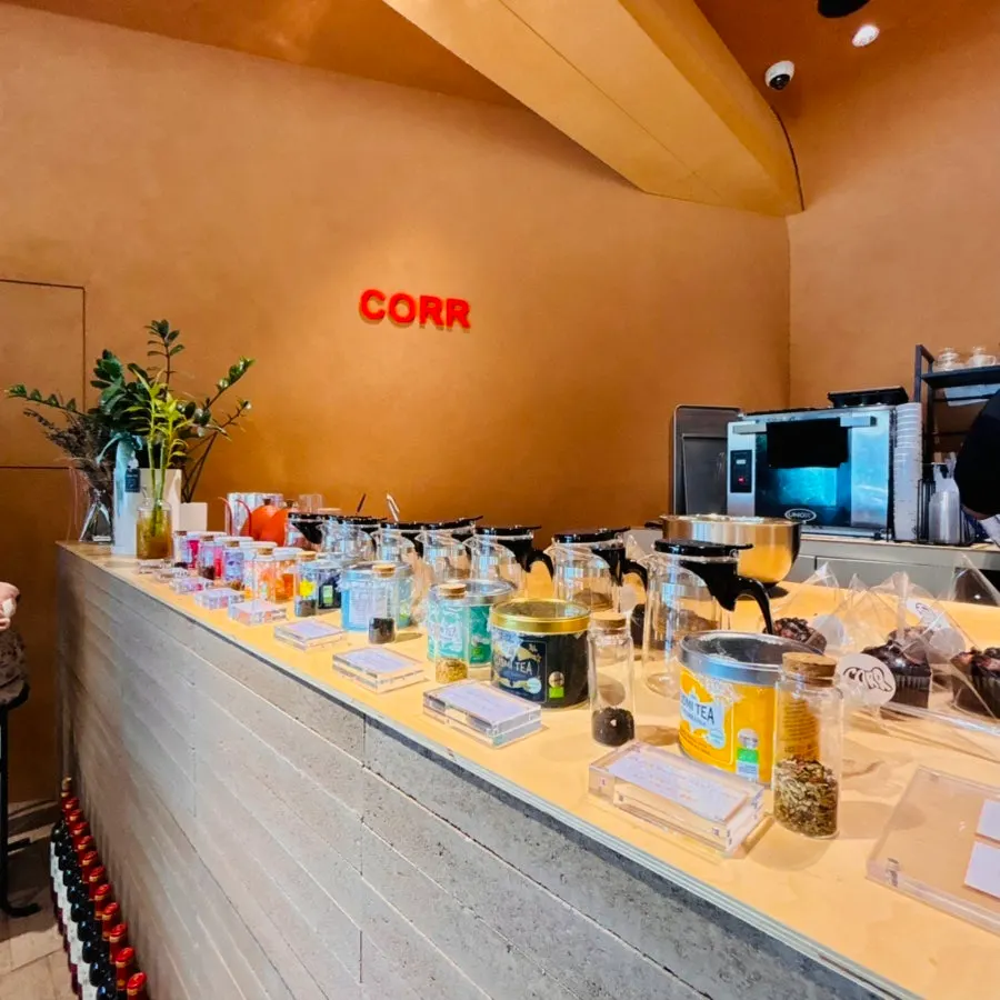 Atmosphere inside CORR café