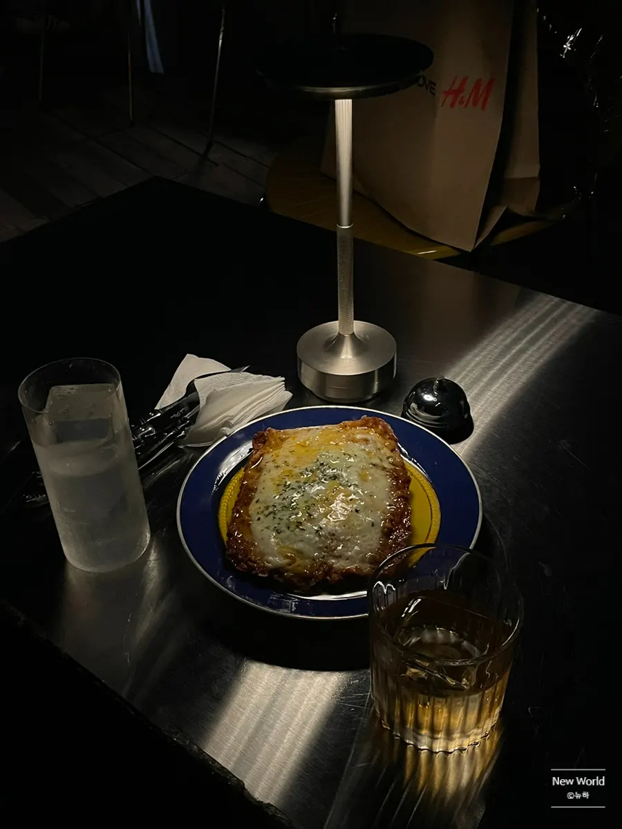 A plate of truffle lasagna at Cove Bar