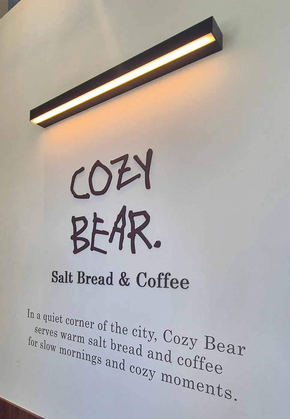 Takeout bag of salt bread from Cozy Bear