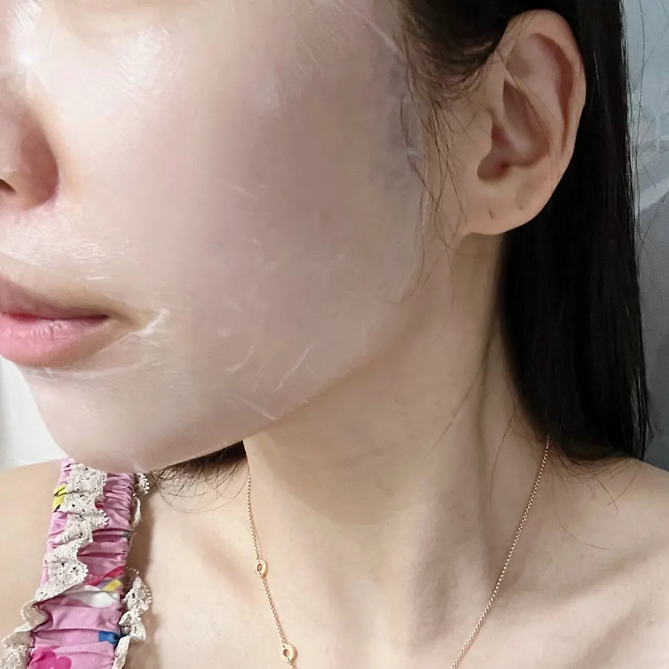 T존에 부착한 씨샙 피지 마스크팩