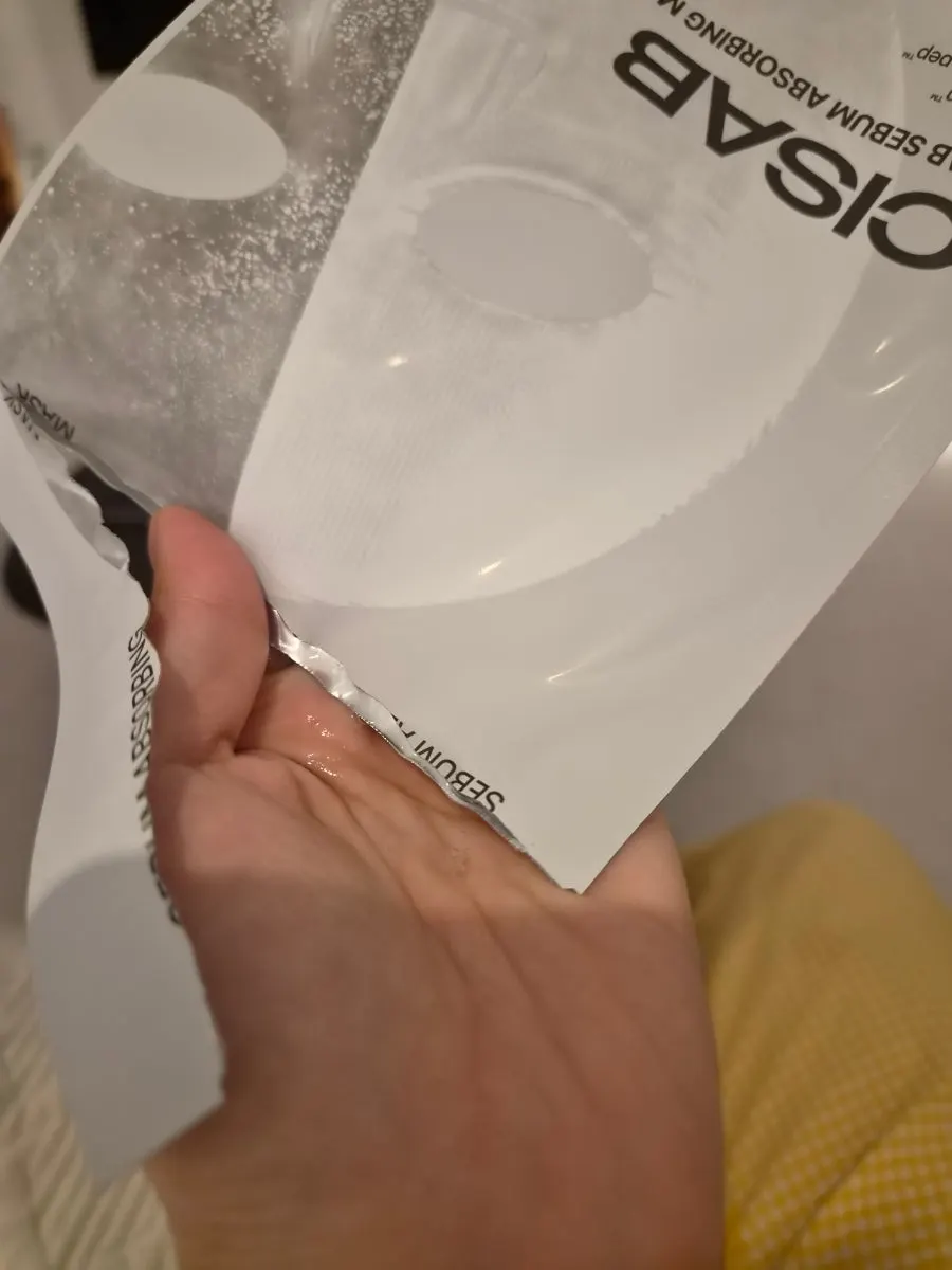Essence product applied on top after the mask
