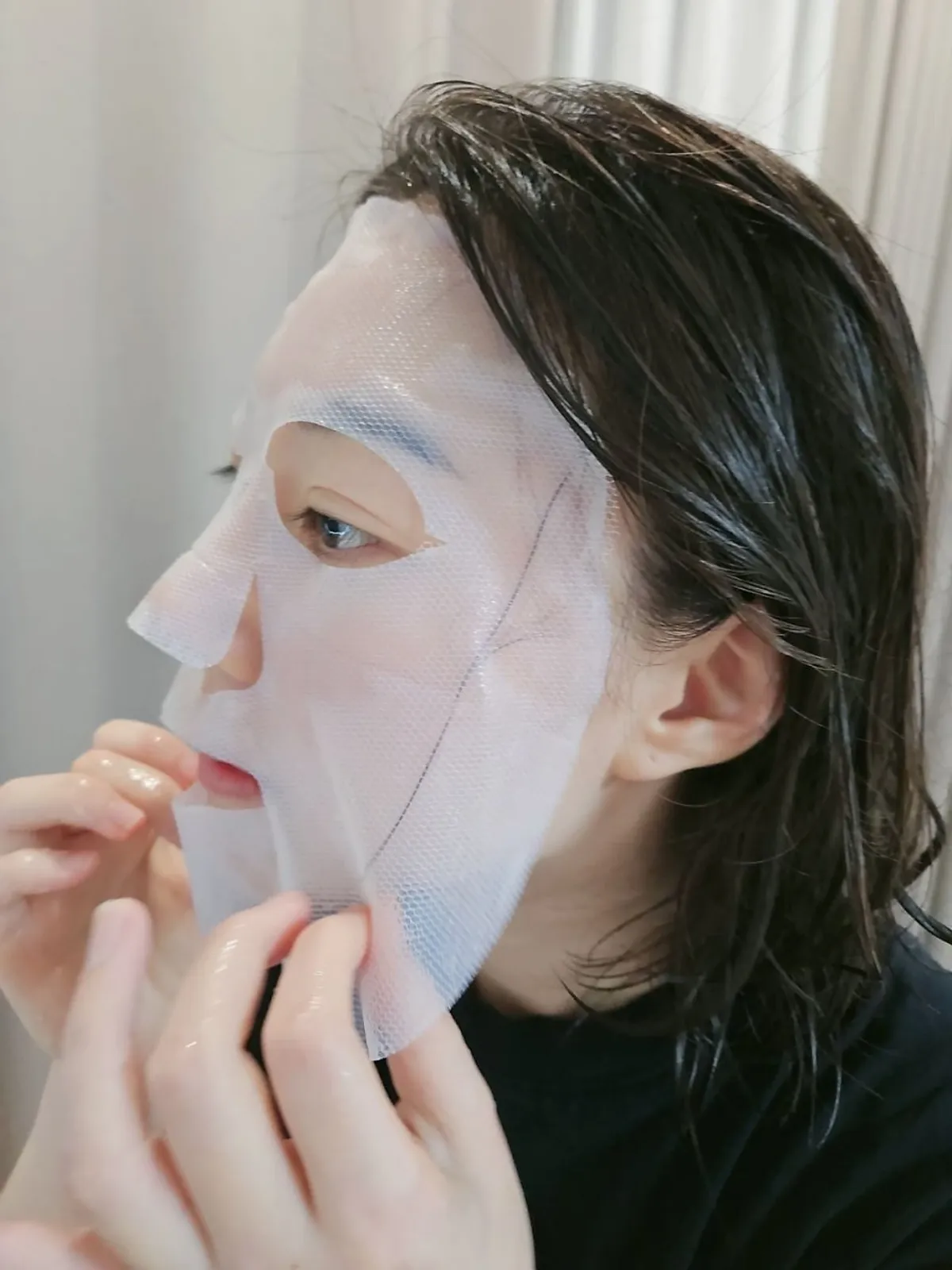 Final shot wrapping up the CSSAE sebum absorbing patch mask home care