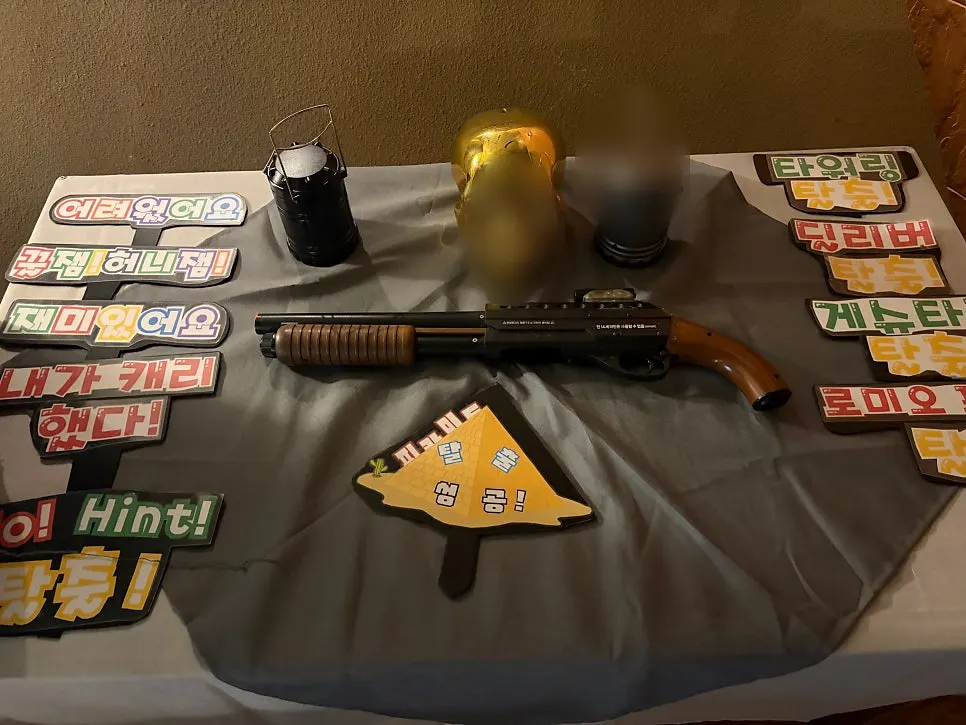 Store area after finishing the escape room experience