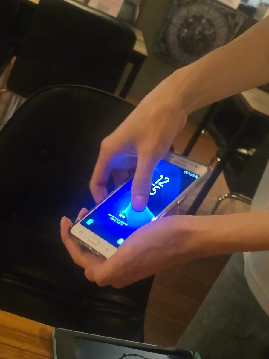 Spare phone provided inside the room for checking hints
