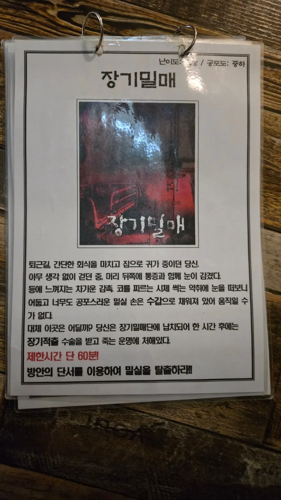 List of themes at Cube Escape Hongdae Branch