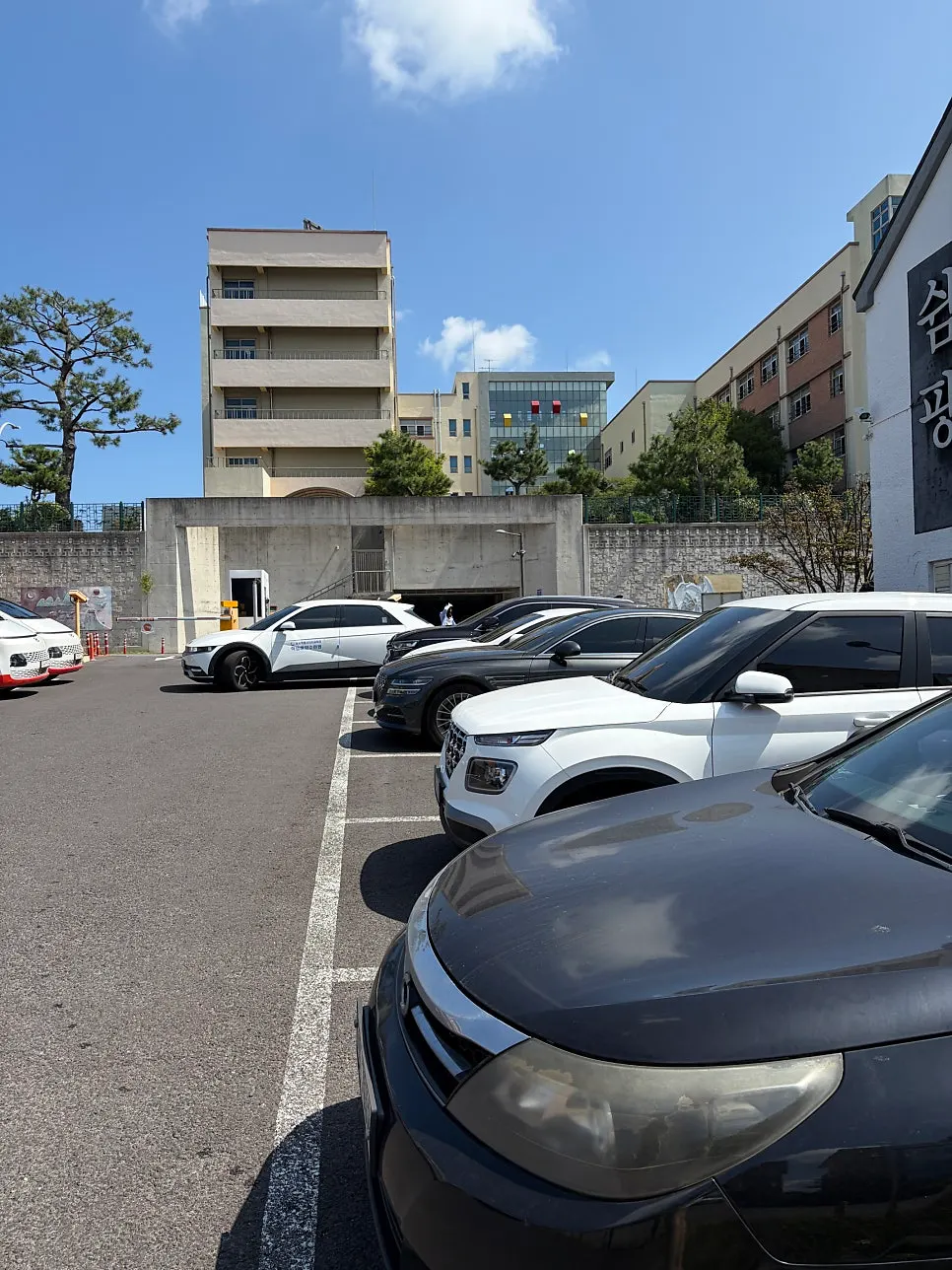 Public parking lot near Cultured