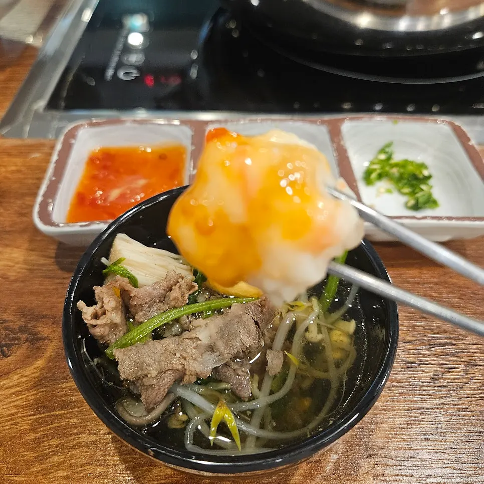 육수에 넣어 먹는 새우볼