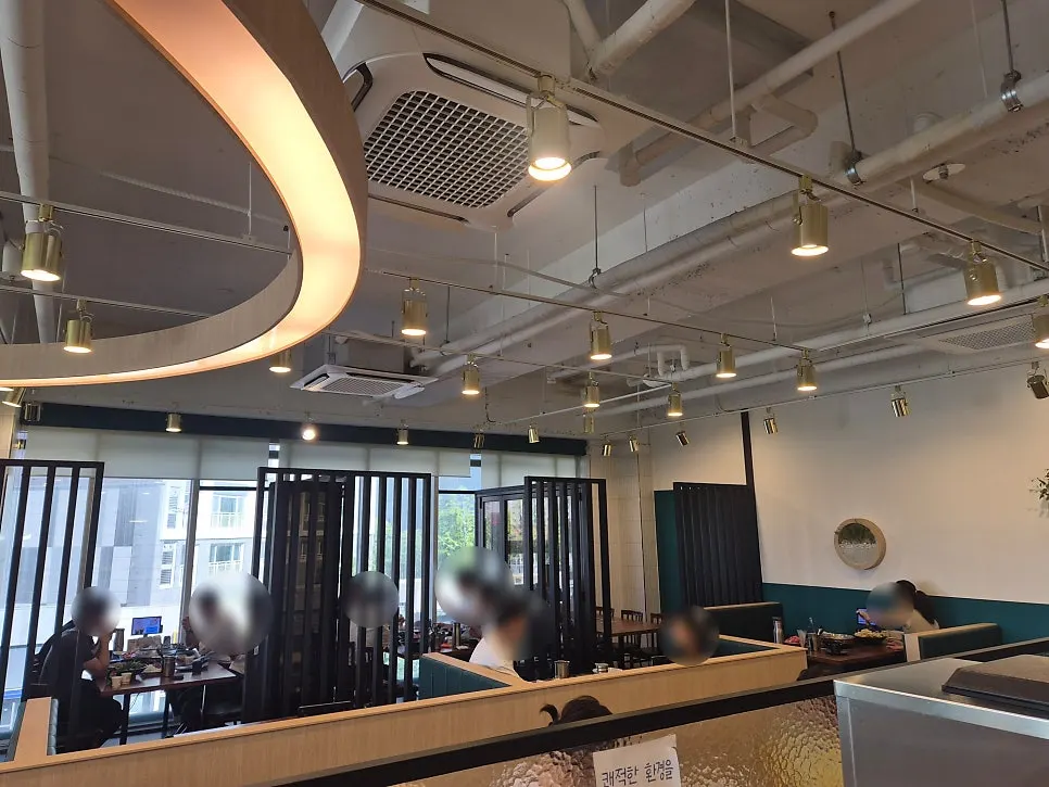 Interior with tidied tables