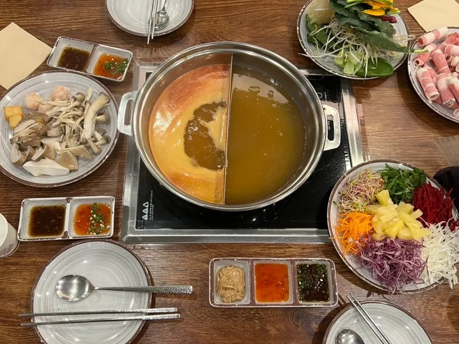 후식 아이스크림과 커피 코너
