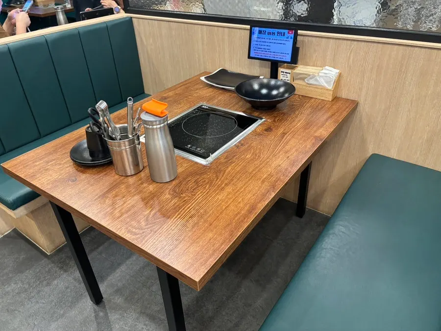 Dining hall with sofa-style seating