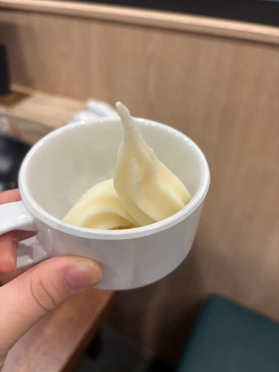 Self-serve ice cream dessert
