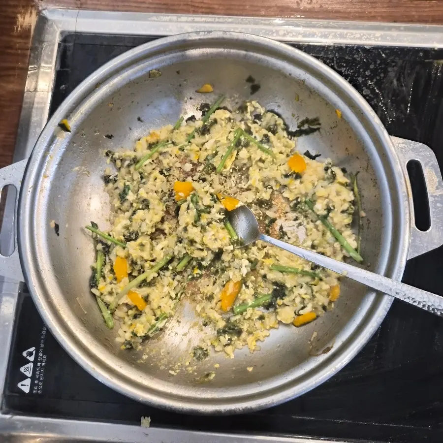 Fried rice made to finish the meal