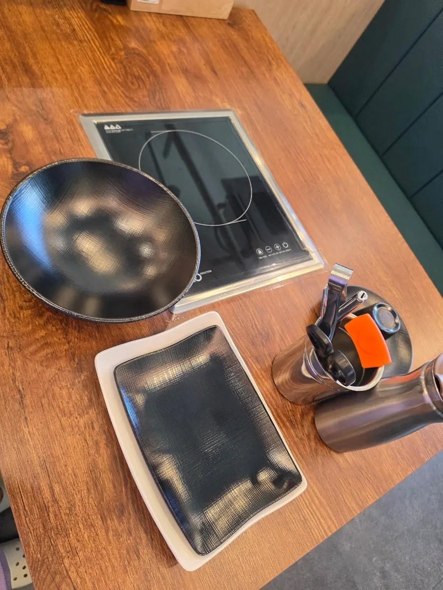 The tablet ordering screen at the table